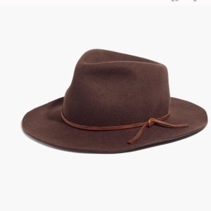 NWT Madewell x Biltmore Leather Band Felt Hat